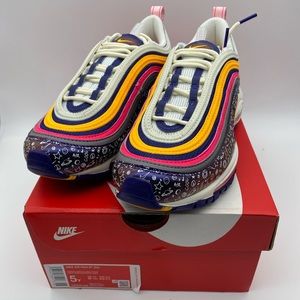 Blue yellow pink nike air max 97 multiple sizes